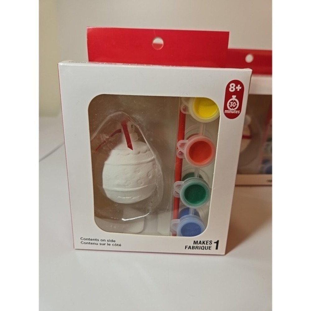 Creatology Christmas 3D DIY Ceramic Ornament Kit Lot Of 3: Orament & House New! - Picture 4 of 5